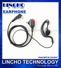 PTT walkie talkie wireless earpiece red indicated light earphone for Wouxun, Linton, Quansheng, Relm, Weierwei