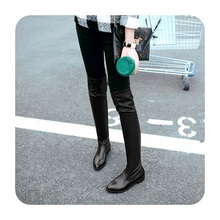 2014 Autumn And Winter Mixed Colors New Fashion Flat Pointed Toe Over The Knee Knight Long