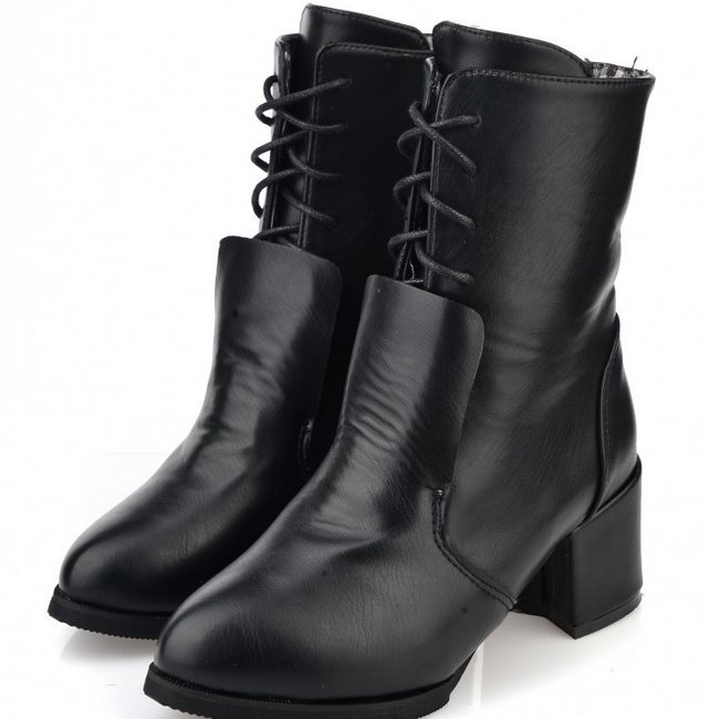 2014 New Arrival Black Red Lace Up Fashion Casual Femal Lady Women Girls Spring Autumn Martin