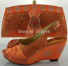 2014 wholesale fashion stone shoe and bag to match with free shipping by DHL