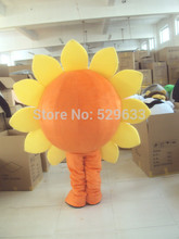 Sunflower heronsbill mascot costume for adults christmas Halloween Outfit Fancy Dress Suit Free Shipping Drop Shipping