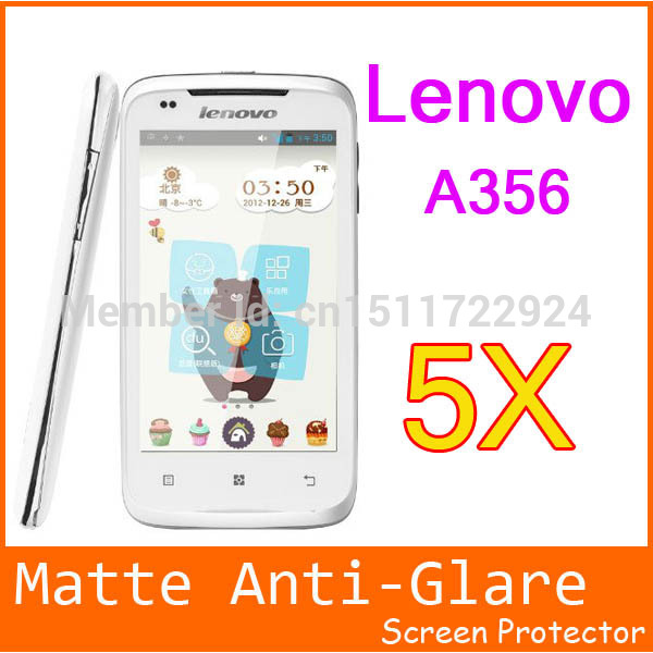 Sale 5pcs Smart Phone Lenovo a356 Screen Protector Matte Anti Glare Cell Phone Lenovo A356 LCD