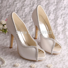  15 Colors Magic Custom High Heel Wedding Shoes Bride Pumps Open Toe Crystal Decoration Dropshipping