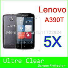 5pcs lot Free Shipping For Lenovo A390T Smartphone Clear Screen Protector Screen Films with Retail Package