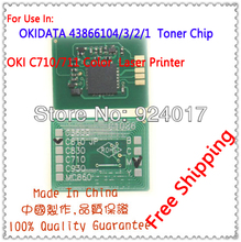 Reset Chip For Oki 44318604 44318603 44318602 44318601 Toner Cartridge,Toner Chip For Oki C710 C711 C710N C711n Printer Laser