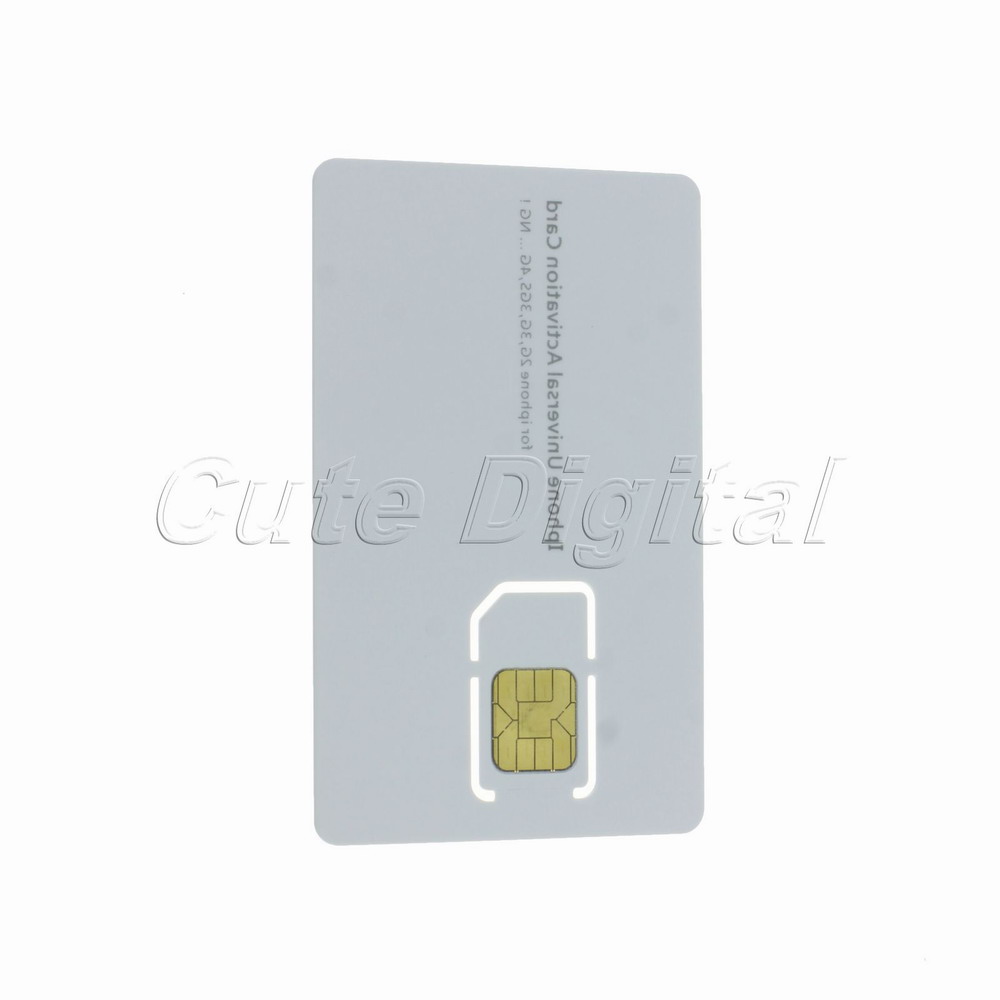 New Promotion Free Shipping Universal Activate Activation SIM Card for iPhone Apple 2G 3G 3GS 4