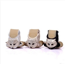Top Quality Fashional Free Shipping Fox Head CZ Crystal Women Shoes Loafers Sapatos Femininos Hot Sale Free Ship A308