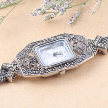 2014 New Fashion Women s Wrist Watch Bracelet Luxury Brand 925 Thai Silver Watches Quartz Watch