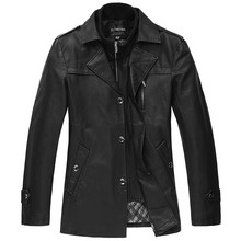 Free shipping Men’s leather jackets spring 2014 leather suit men leather coats mens fashion leather coat plus size 4XL-8XL