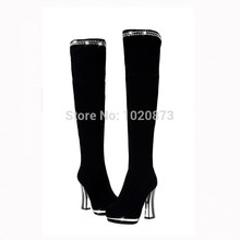 2014 new fashion over the knee high boots for women high heels motorcycle martin boots sexy