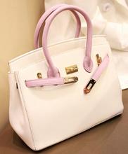 free shipping hot sale woman tote bag 30cm 35cm gold silver lock female leather handbag famous