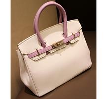 free shipping hot sale woman tote bag 30cm 35cm gold silver lock female leather handbag famous