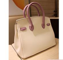 free shipping hot sale woman tote bag 30cm 35cm gold silver lock female leather handbag famous