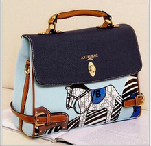 2014 new Spell color printing women handbag women messenger bag desigual bolsas femininas louis.bag mango channel bag