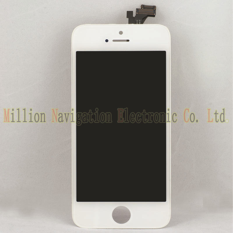 10pse lot Free Shipping B quality Mobile Phone Parts For iphone 5 5G LCD black and