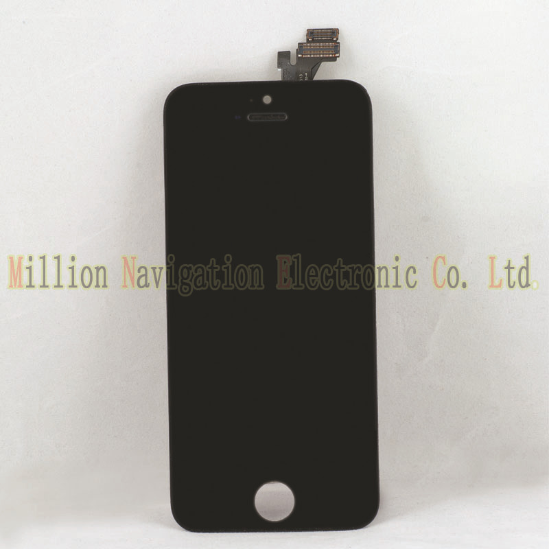 10pse lot Free Shipping B quality 5G Mobile Phone Parts For iphone 5 5G LCD black