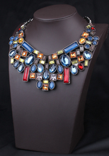 NEW ZA choker necklace with crystal high quality statement necklace wholesale fashion jewelry for women