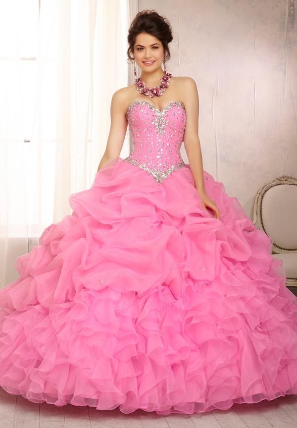 In Stock 2014 Cheap Ball Gown Strapless Embroidery Pleat beading Popular Style Lace Up Satin Quinceanera