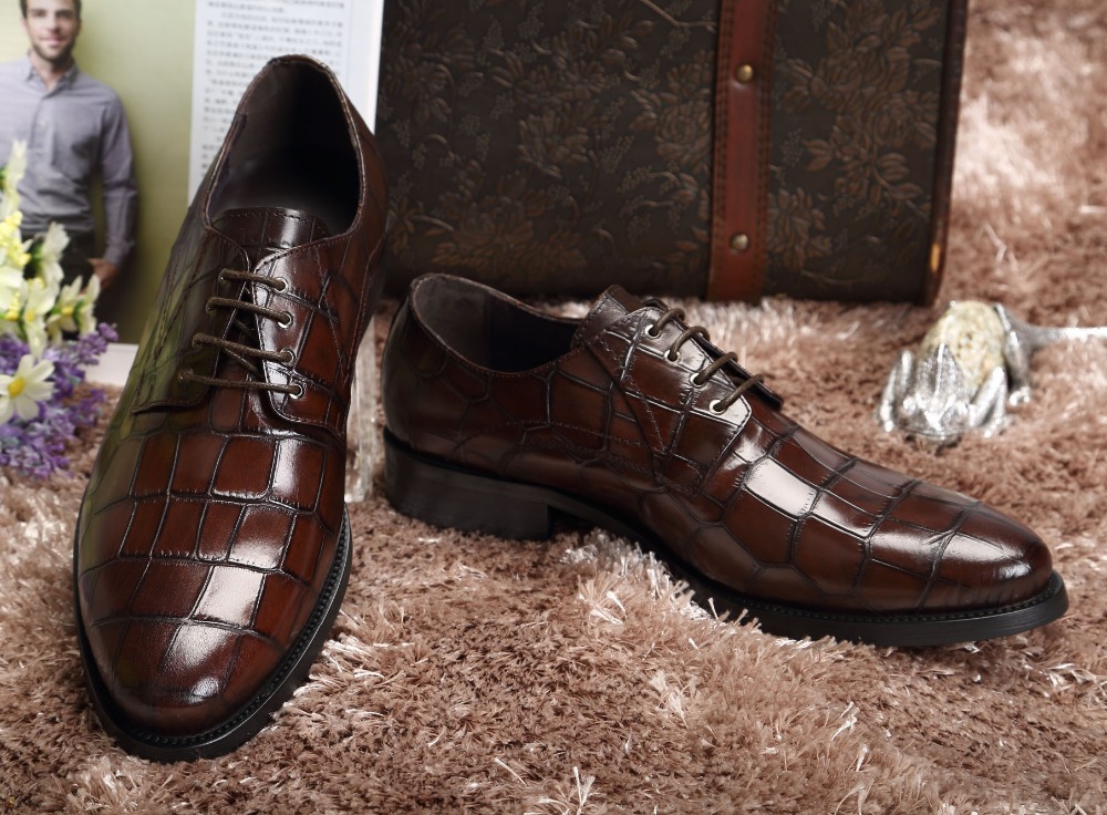 Plus Size 37-46 Personalized Iron Pointed Toe Fashion Men Wedding
