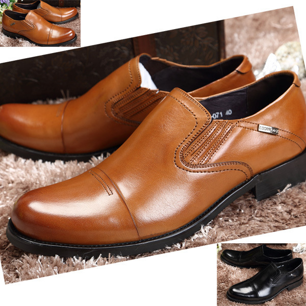 Plus Size 37-46 Personalized Iron Pointed Toe Fashion Men Wedding