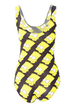 EAST KNITTING X 303 2015 New Women Swimwear Simpson Head Print Swimsuit One Piece Sexy Bathing