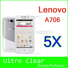 sale 10pcs free shipping Andriod Phone Lenovo a706 screen protector,high clear Lenovo a706 LCD protective film Cover Guard
