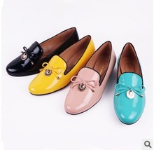 2014 newly autumn korean styel candy color loafers shoes woman sapatilhas femininos 2014 flat shoes A341