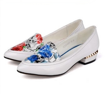 women shoes autumn Shoes 2014 spring autumn genuine leather hot sale free ship women loafers a348