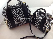 2014 new arriving fashion mc Zebra and mm leather ladies cm handbag shoulder bag
