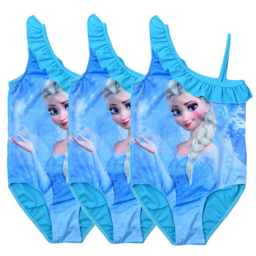 Princess Elsa Baby Girls Kids Monokini Swimwear Swimming Costumes 2 8Year