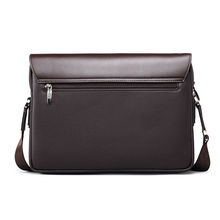 Genuine cowhide Leather Shoulder leisure handbag Kangaroo men s zipper bags business messenger briefcase Laptop Casual