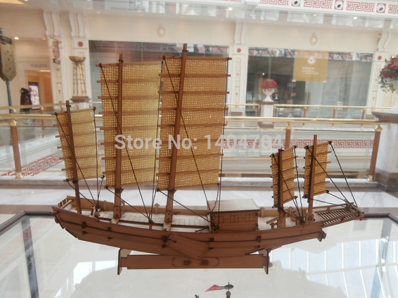 Laser cutting Wooden sailing boat assembled kits China sailboat large 