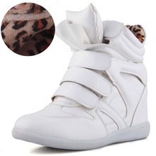 Genuine Leather Boots fashionable Sneakers Shoes Isabel Marant Leather Boots Height Increasing Sneakers size34 42 More