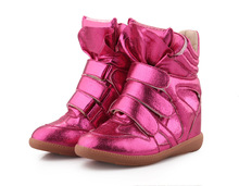 Genuine Leather Boots fashionable Sneakers Shoes Isabel Marant Leather Boots Height Increasing Sneakers size34 42 More