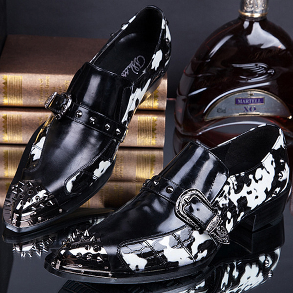 Hot Red Genuine Leather Embroidery Wedding Shoes For Men Brand Big
