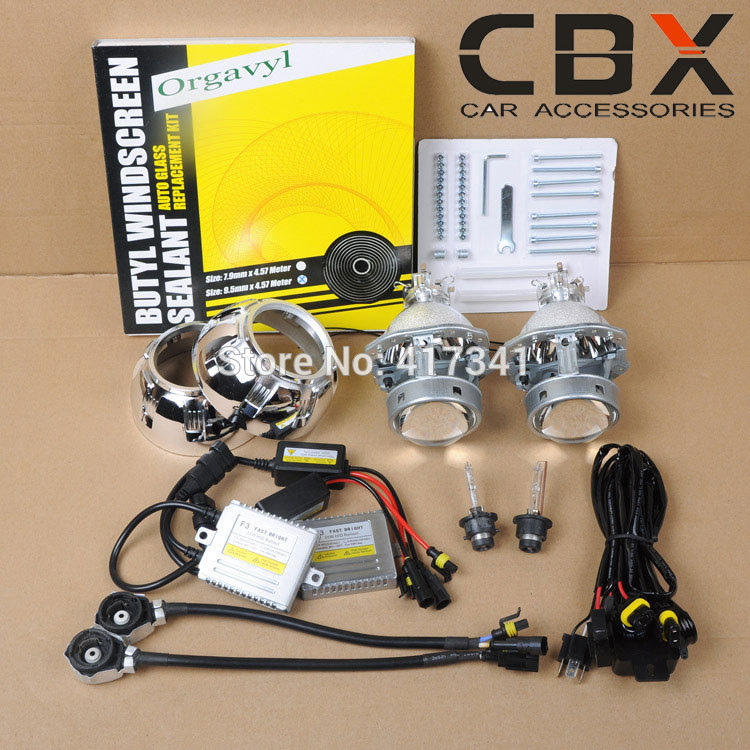 Free Shipping 3 inches Hella Gen 4 HID Bi xenon Projector Lens Kits Xenon Bulb Fast