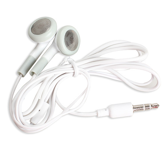 WHITE EARBUD HEADPHONE EARPHONE INEAR FOR Cell Phone MP3 MP4 GUB 