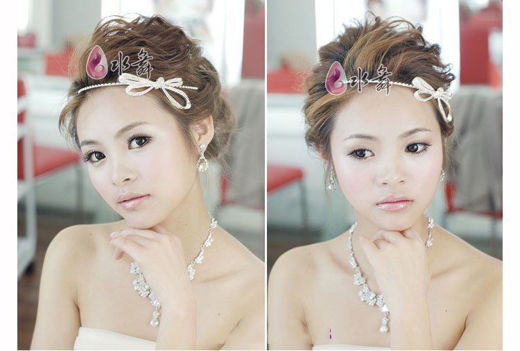 Free Shipping Silver bride hair accessory marriage accessories bridal crown and hair flower