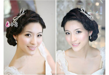 Free Shipping Silver bride hair accessory marriage accessories bridal crown and hair flower