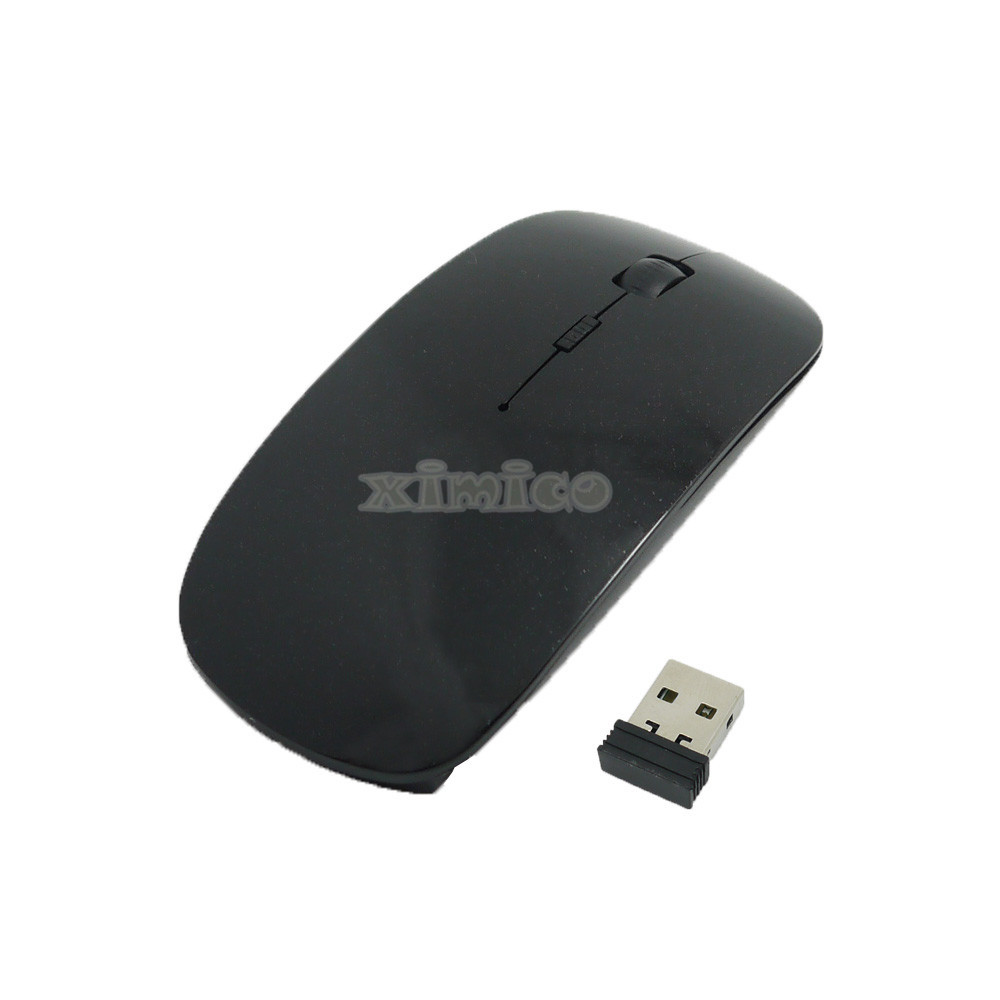 Black 2.4G RF DPI Optical Light Wireless USB Mouse for Apple Macbook 13" PRO AIR 11" Acer Sony Hp Dell Lenovo