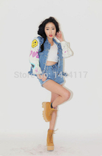  spring fashion thick heel platform high heeled shoes platform boots round toe elastic strap HARAJUKU