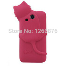 Soft Silicon Cartoon 3D Kiki Cat Cell Phone Cover Case for Lenovo A789 P700 P700i Gift