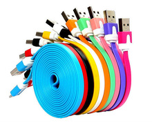 Free shipping!! 1 meter colorful Cable USB 2.0 Data sync Charger cable For Samsung galaxy android phone