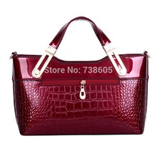 Free shipping 2014 women shoulder bags high quality handbags fashion crocodile pattern bags crossbody women messenger
