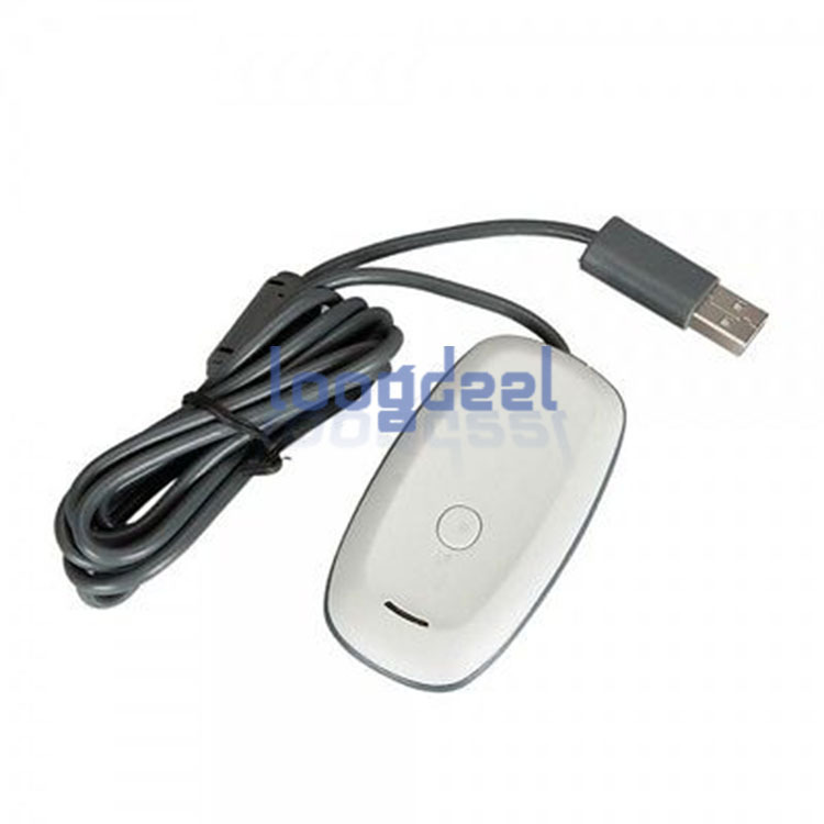 USB Wireless Gaming Controller Receiver Adapter For Windows PC Xbox 360 Controller Driver CD