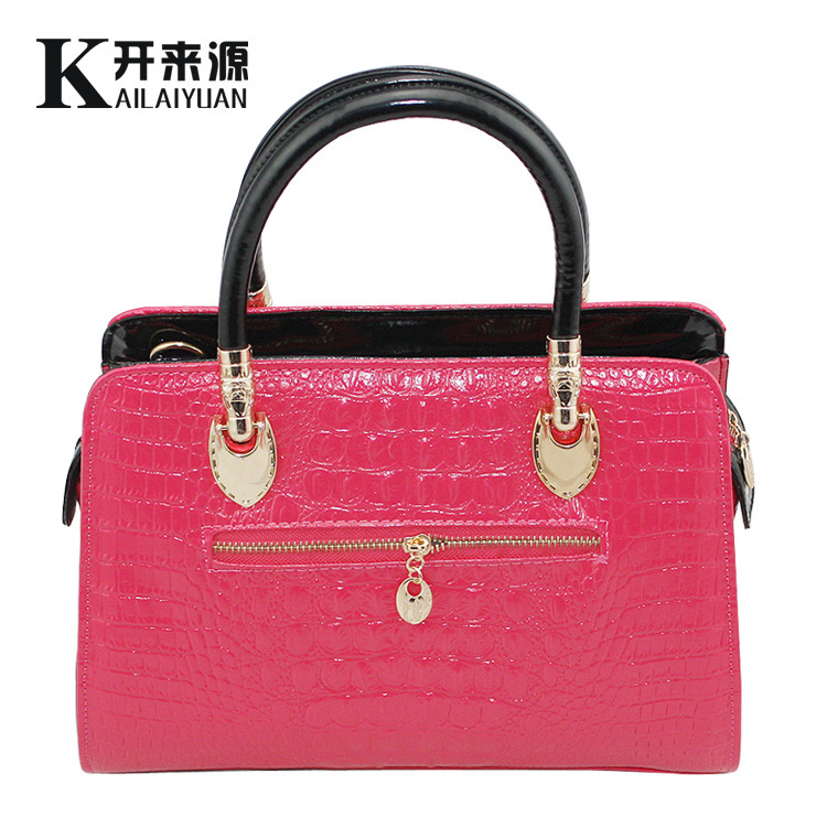 high quality lady luxurious pu handbag lady party bag with 2 shoulders good leather bag lady