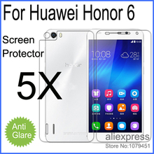 New 2014 5x Front Original huawei honor 6 Octa Core 3GB RAM 5.0″ Matte Protective Film For Huawei Honor 6 Screen Protector Film