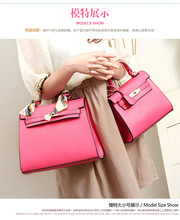 lady high quality hand made wool leather bag lady silk scarf decoration handbag lady classic office