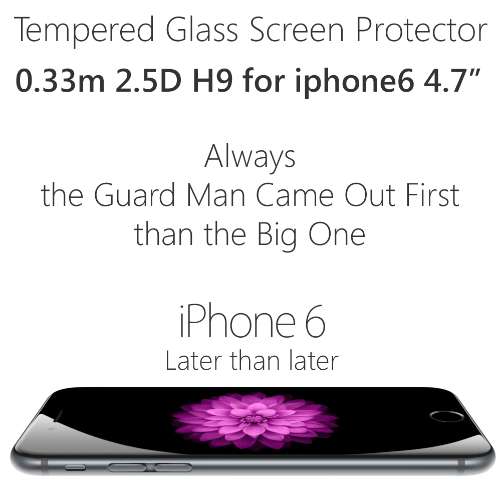 New for iPhone 6 6G 4 7 inch Tempered Glass Screen Protector 0 33mm 9H 2