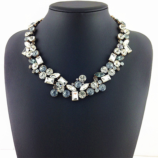 2015 Hot Sale Fashion Necklace Style Lucky Crystal Necklaces Pendants Choker Glegant Women Jewelry Fashion Statement